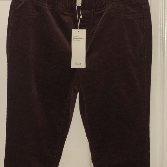 NWT EILEEN FISHER ORGANIC TENCEL CORDUROY XXS FALL/Winter JEGGINGS/leggings nice - Picture 5 of 7
